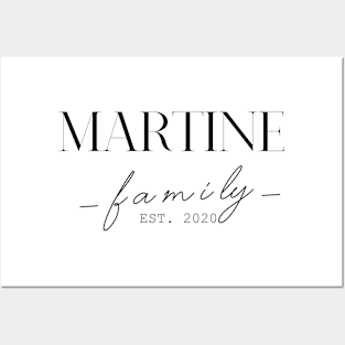 Martine Family EST. 2020, Surname, Martine Posters and Art